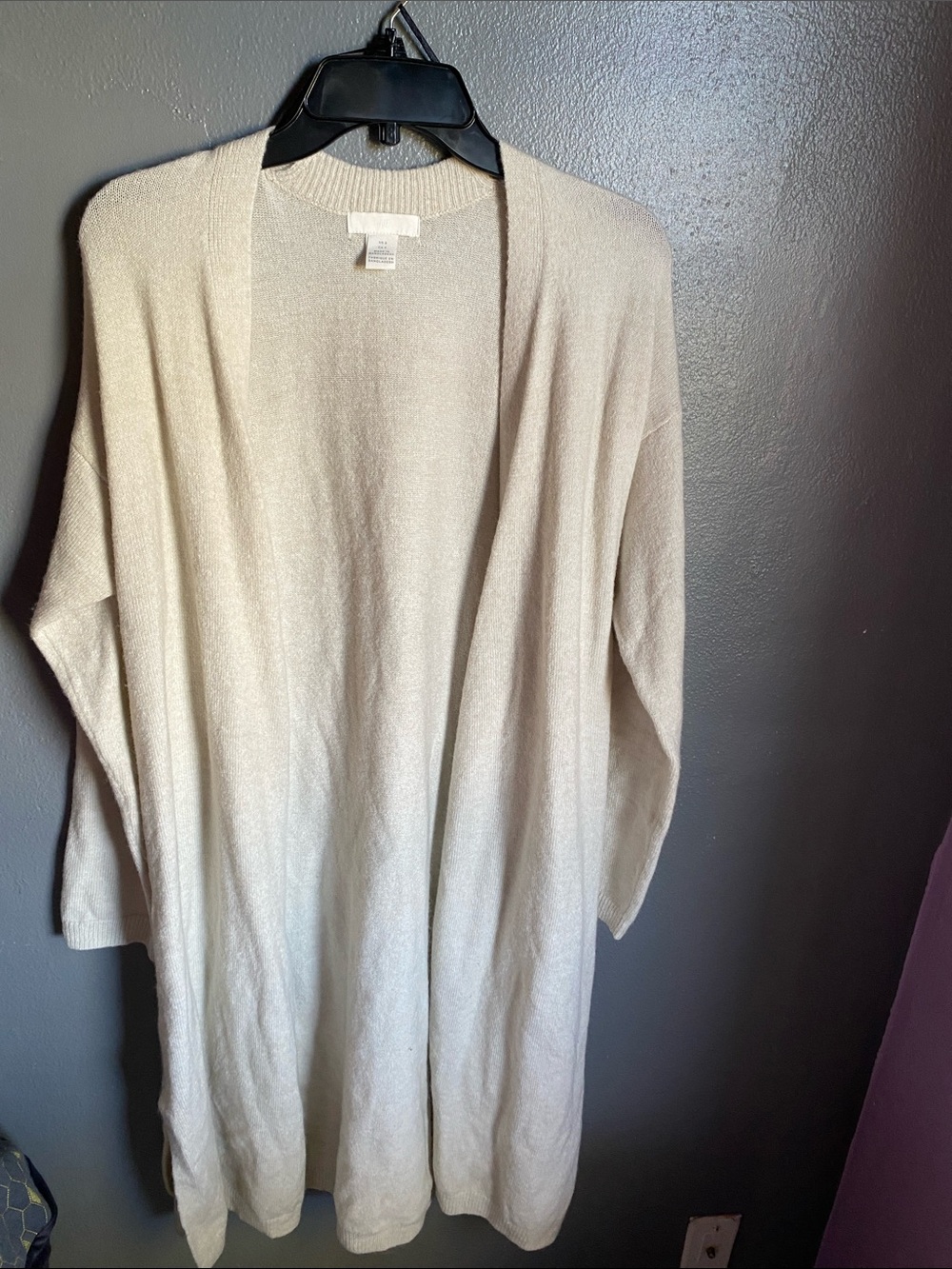 H&M Cream Open-Front Women's Cardigan